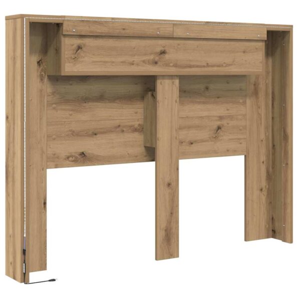 vidaXL Čelo postele skrinka dub artisan Kompozitné drevo – Obrázok 7