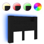 vidaXL Čelo postele skrinka Čierny dub Kompozitné drevo – Obrázok 4