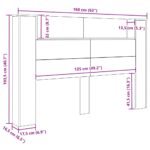 vidaXL Čelo postele skrinka dub artisan Kompozitné drevo – Obrázok 10