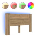 vidaXL Čelo postele skrinka dub artisan Kompozitné drevo – Obrázok 4