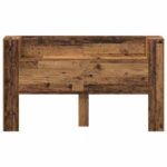 vidaXL Čelo postele skrinka Staré drevo 180 x 17 x 104.5 cm – Obrázok 5