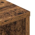vidaXL Čelo postele skrinka Staré drevo 180 x 17 x 104.5 cm – Obrázok 8