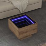 vidaXL Konferenčný stolík dub artisan 40 x 40 x 30 cm Kompozitné drevo