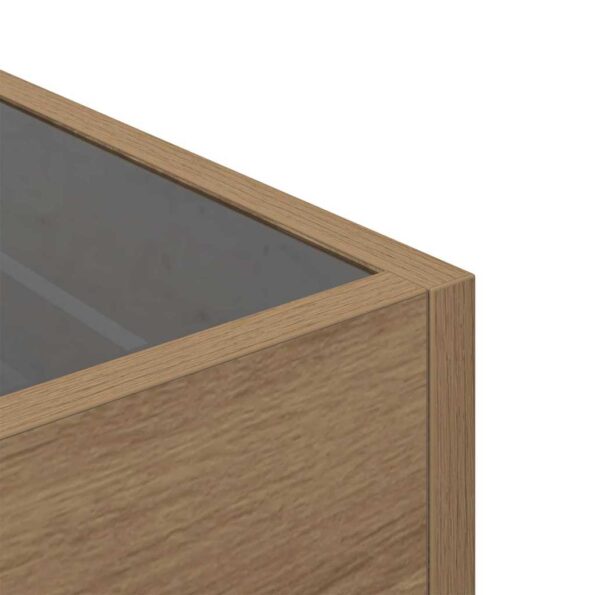 vidaXL Konferenčný stolík dub artisan 40 x 40 x 30 cm Kompozitné drevo – Obrázok 12