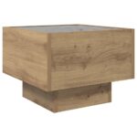 vidaXL Konferenčný stolík dub artisan 40 x 40 x 30 cm Kompozitné drevo – Obrázok 6