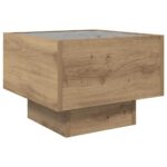 vidaXL Konferenčný stolík dub artisan 40 x 40 x 30 cm Kompozitné drevo – Obrázok 7