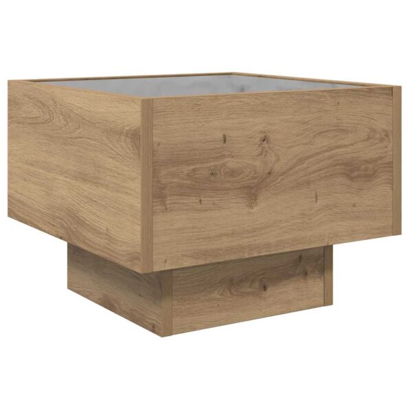 vidaXL Konferenčný stolík dub artisan 40 x 40 x 30 cm Kompozitné drevo – Obrázok 7