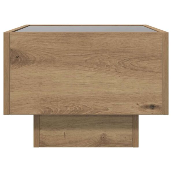 vidaXL Konferenčný stolík dub artisan 40 x 40 x 30 cm Kompozitné drevo – Obrázok 8
