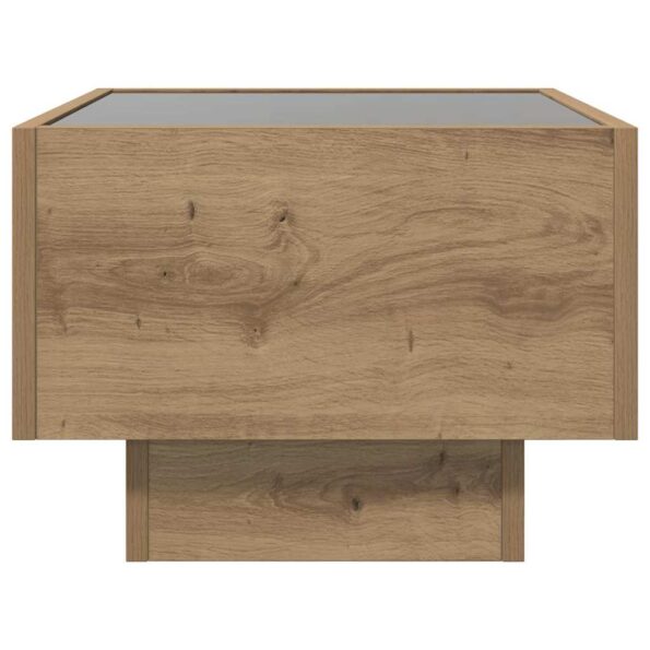 vidaXL Konferenčný stolík dub artisan 40 x 40 x 30 cm Kompozitné drevo – Obrázok 9