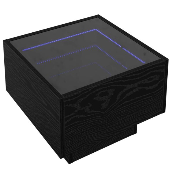 vidaXL Konferenčný stolík Čierny dub 40 x 40 x 30 cm Kompozitné drevo – Obrázok 2