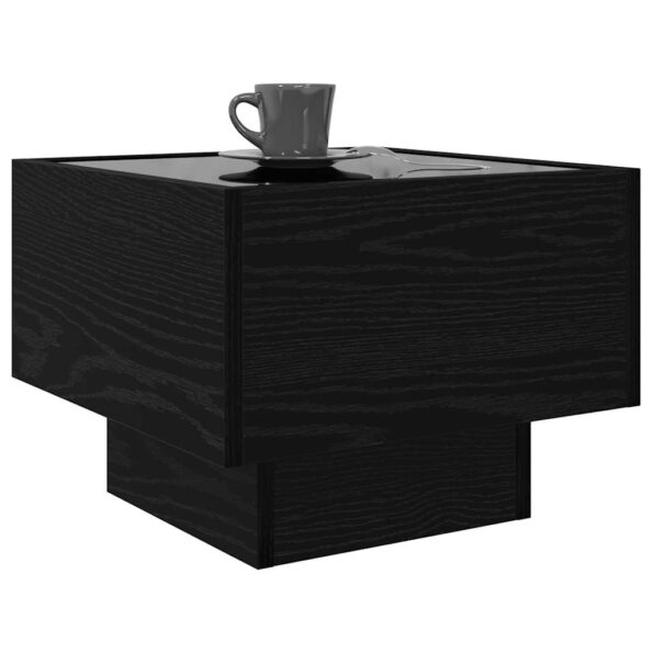 vidaXL Konferenčný stolík Čierny dub 40 x 40 x 30 cm Kompozitné drevo – Obrázok 3
