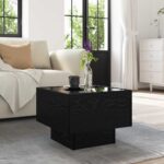 vidaXL Konferenčný stolík Čierny dub 40 x 40 x 30 cm Kompozitné drevo – Obrázok 5