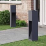 vidaXL Solárna LED chodníková lampa 2 pcs Antracit