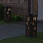 vidaXL Solárne LED svetlo na chodník 2 pcs Čierna – Obrázok 3