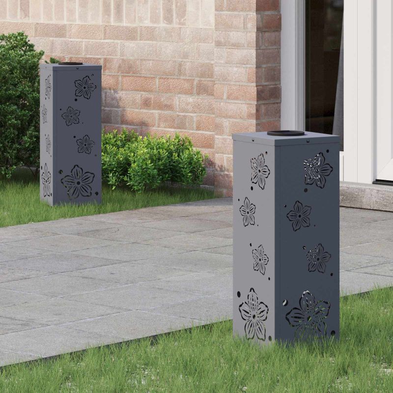 879739_1.jpg vidaXL Solárne LED svetlo na chodník 2 pcs Antracit – Obrázok 1