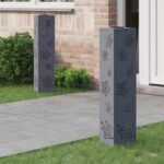 vidaXL Solárne LED svetlo na chodník 2 pcs Antracit