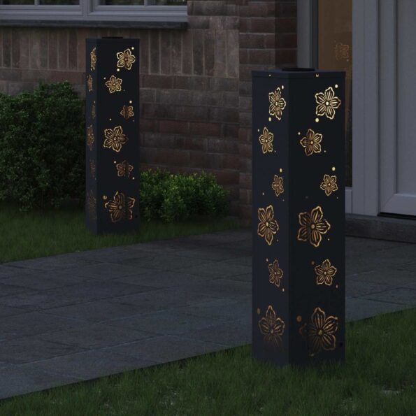 vidaXL Solárne LED svetlo na chodník 2 pcs Antracit – Obrázok 3