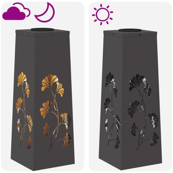 vidaXL Solárne LED svetlo na chodník 2 pcs Čierna – Obrázok 13