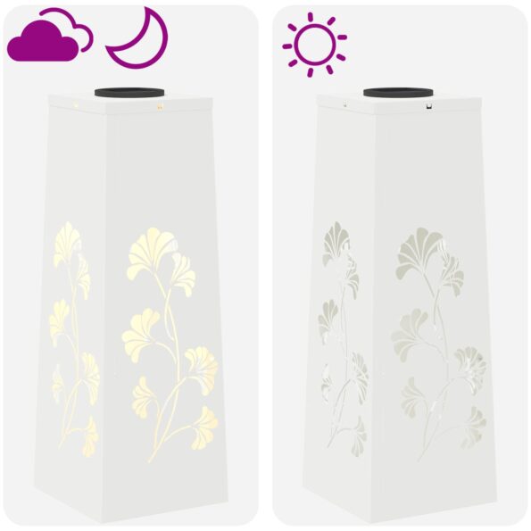 vidaXL Solárne LED svetlo na chodník 2 pcs Biela – Obrázok 13