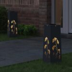 vidaXL Solárne LED svetlo na chodník 2 pcs Antracit – Obrázok 3