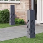 vidaXL Solárne LED svetlo na chodník 2 pcs Antracit