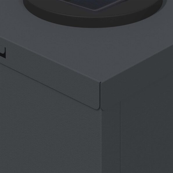 vidaXL Solárne LED svetlo na chodník 2 pcs Antracit – Obrázok 10