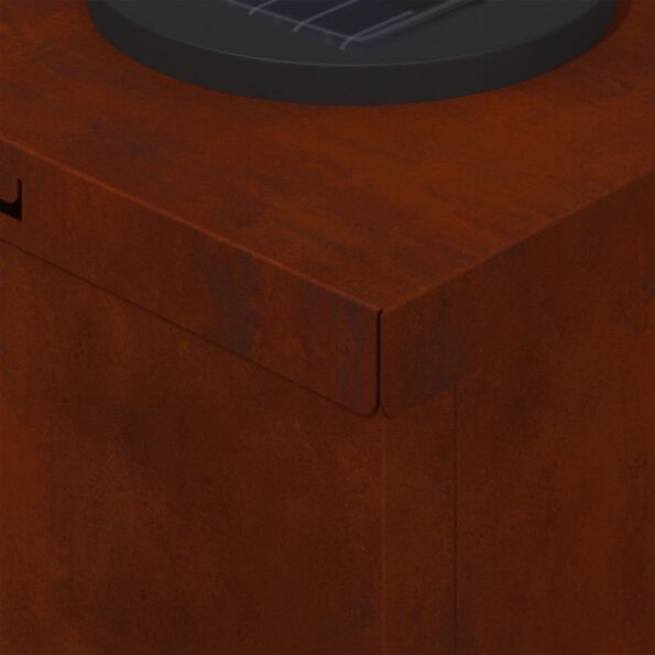 vidaXL Solárne LED svetlo na chodník 2 pcs Cortenová oceľ – Obrázok 11