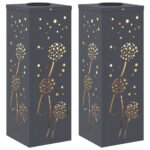 vidaXL Solárne LED svetlo na chodník 2 pcs Antracit – Obrázok 2