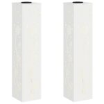 vidaXL Solárne LED svetlo na chodník 2 pcs Biela – Obrázok 2