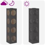 vidaXL Solárne LED svetlo na chodník 2 pcs Čierna – Obrázok 13