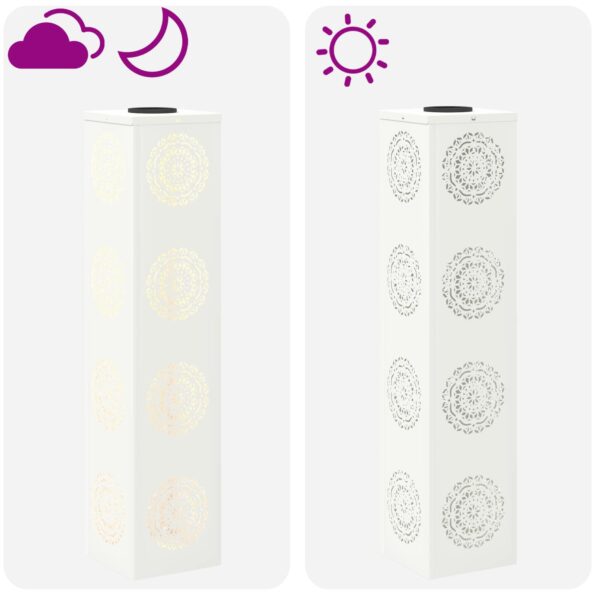 vidaXL Solárne LED svetlo na chodník 2 pcs Biela – Obrázok 13