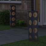 vidaXL Solárne LED svetlo na chodník 2 pcs Antracit – Obrázok 3