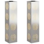 vidaXL Solárne LED svetlo na chodník 2 pcs Nerezová oceľ Nerezová oceľ – Obrázok 2