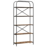 vidaXL Regál na knihy Tmavý dub 80 x 30 x 183 cm Kompozitné drevo – Obrázok 2