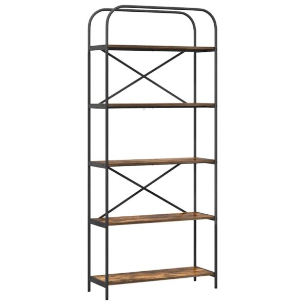 vidaXL Regál na knihy Tmavý dub 80 x 30 x 183 cm Kompozitné drevo – Obrázok 2