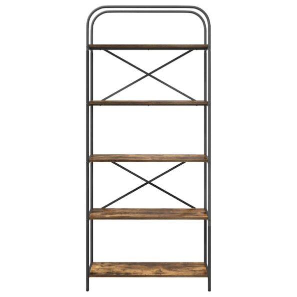 vidaXL Regál na knihy Tmavý dub 80 x 30 x 183 cm Kompozitné drevo – Obrázok 5