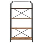 vidaXL Regál na knihy Staré drevo 80 x 30 x 146 cm Kompozitné drevo – Obrázok 5