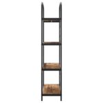 vidaXL Regál na knihy Staré drevo 80 x 30 x 146 cm Kompozitné drevo – Obrázok 6