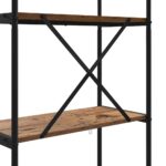 vidaXL Regál na knihy Staré drevo 80 x 30 x 146 cm Kompozitné drevo – Obrázok 9