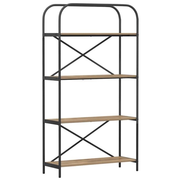 vidaXL Regál na knihy dub artisan 80 x 30 x 146 cm Kompozitné drevo – Obrázok 2