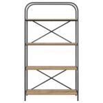 vidaXL Regál na knihy dub artisan 80 x 30 x 146 cm Kompozitné drevo – Obrázok 5