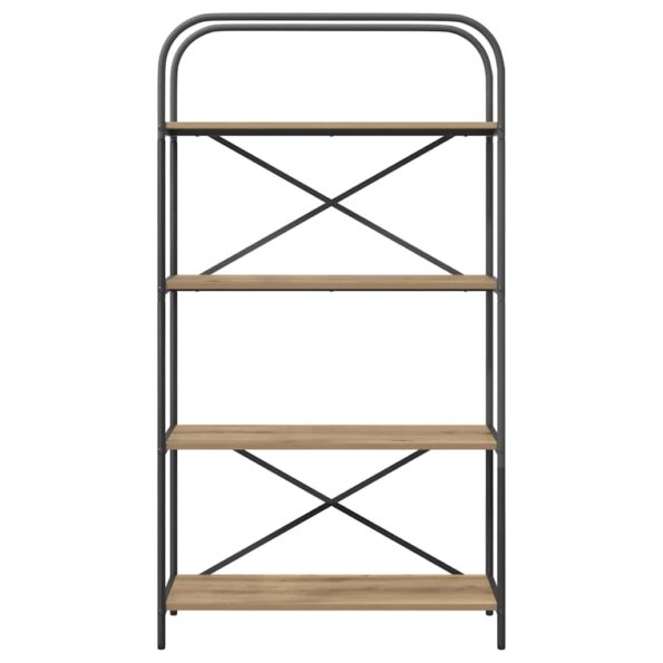 vidaXL Regál na knihy dub artisan 80 x 30 x 146 cm Kompozitné drevo – Obrázok 5