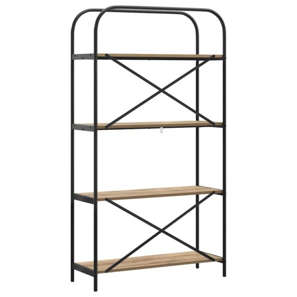 vidaXL Regál na knihy dub artisan 80 x 30 x 146 cm Kompozitné drevo – Obrázok 7