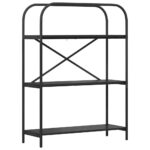 vidaXL Regál na knihy Čierny dub 80 x 30 x 109 cm Kompozitné drevo – Obrázok 2