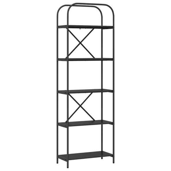 vidaXL Regál na knihy Čierny dub 60 x 30 x 183 cm Kompozitné drevo – Obrázok 2