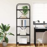 vidaXL Regál na knihy Čierny dub 60 x 30 x 183 cm Kompozitné drevo – Obrázok 4