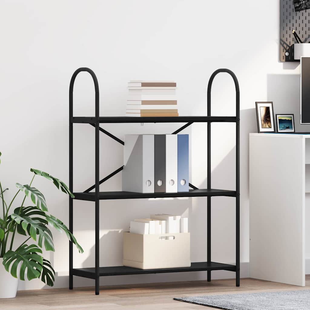 879899_1.jpg vidaXL Regál na knihy Čierny dub 80 x 30 x 109 cm Kompozitné drevo – Obrázok 1