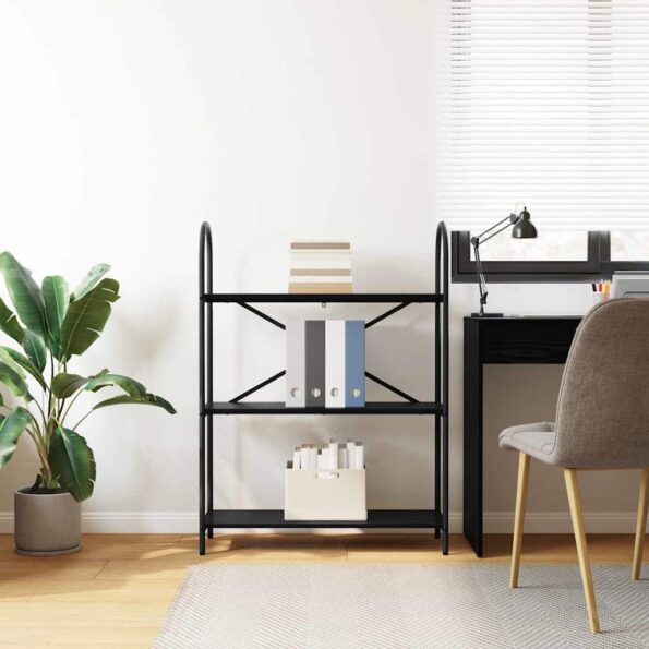 vidaXL Regál na knihy Čierny dub 80 x 30 x 109 cm Kompozitné drevo – Obrázok 4