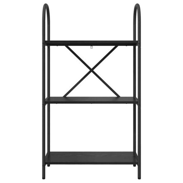 vidaXL Regál na knihy Čierny dub 60 x 30 x 109 cm Kompozitné drevo – Obrázok 5