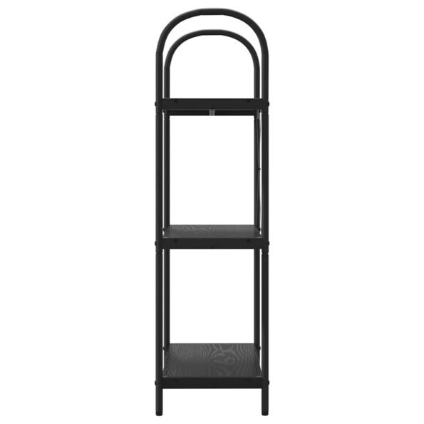 vidaXL Regál na knihy Čierny dub 60 x 30 x 109 cm Kompozitné drevo – Obrázok 6